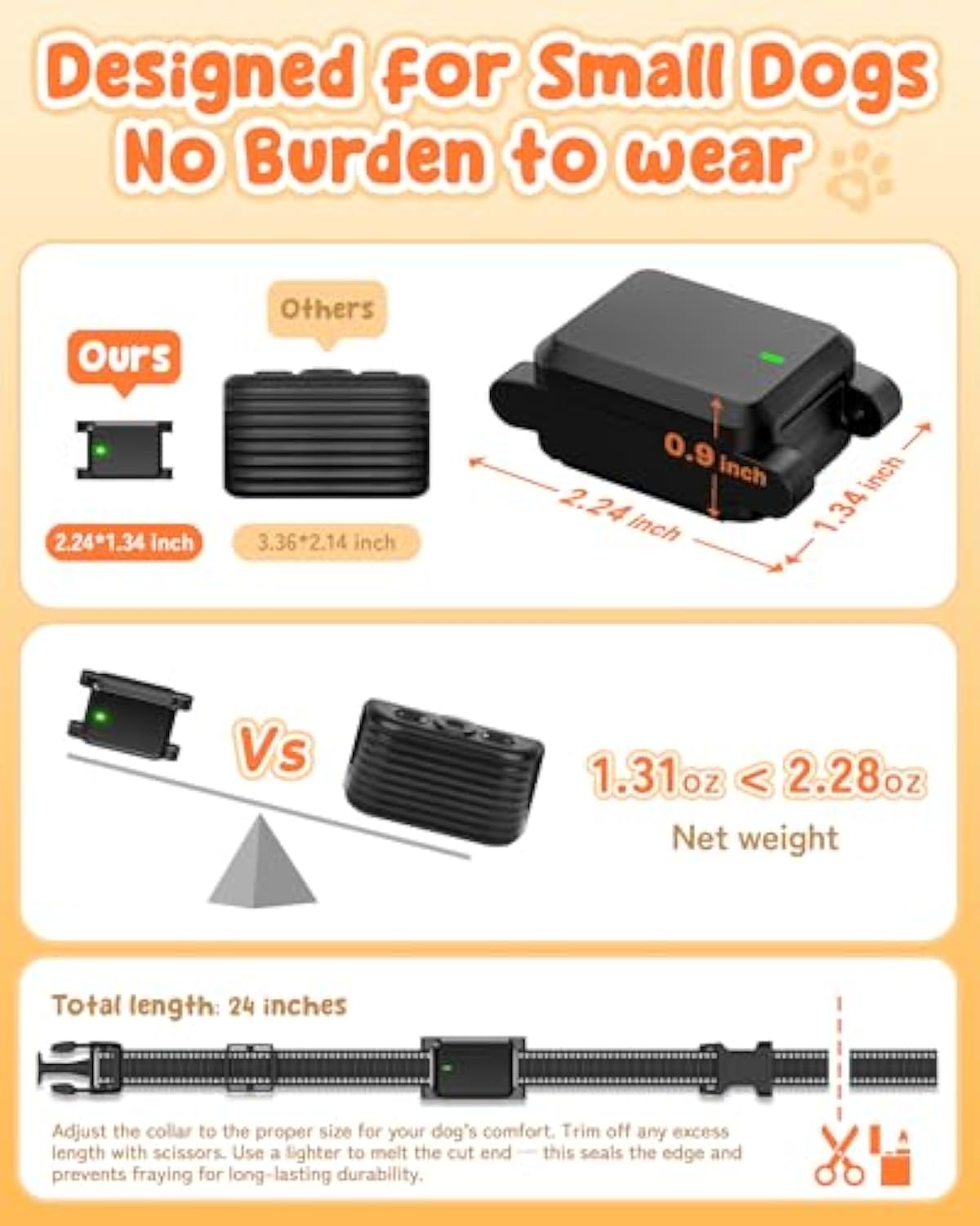 EmperorWolf-3-Small Dog No Shock Training Collar - Image 2