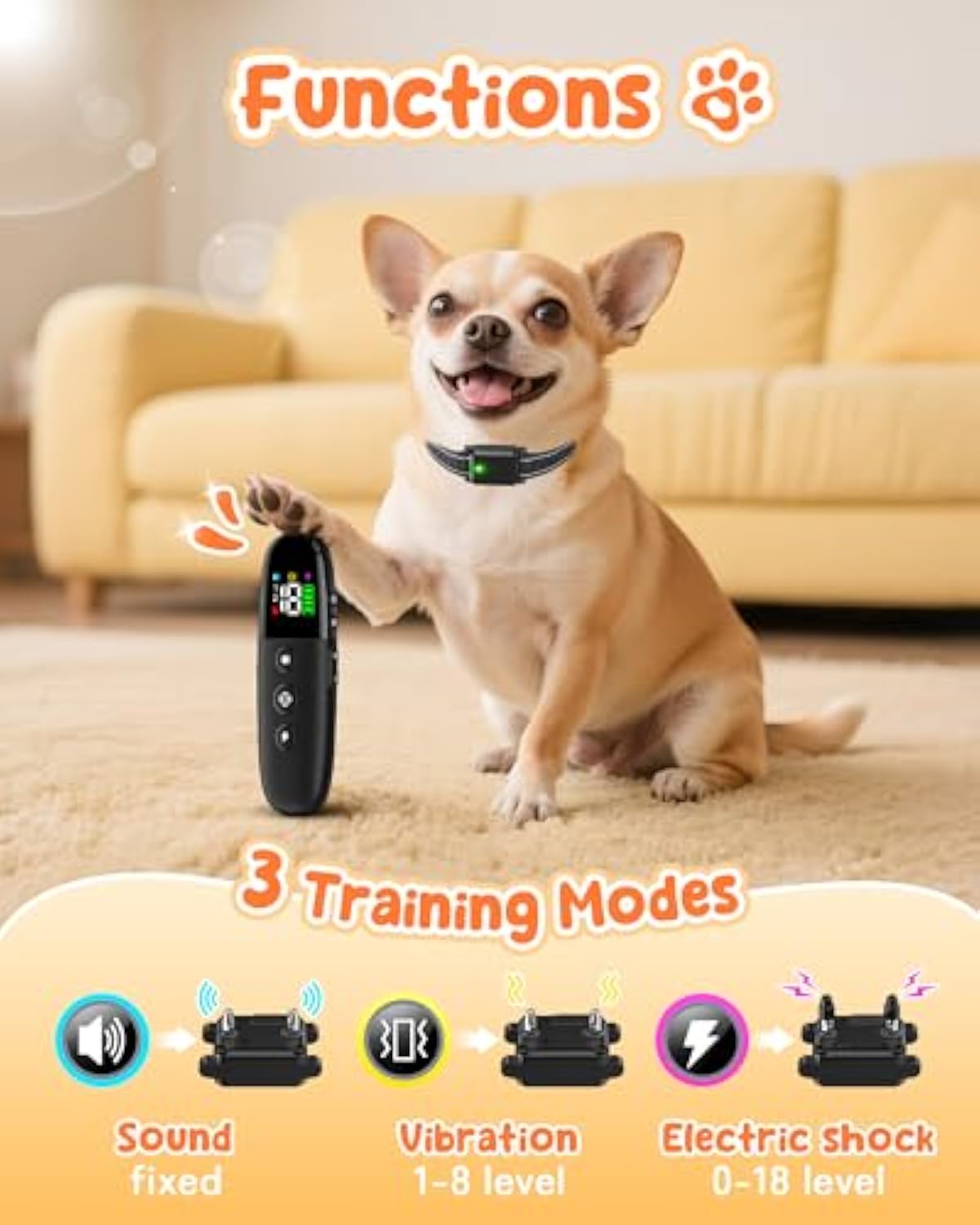 EmperorWolf-3-Small Dog No Shock Training Collar - Image 6
