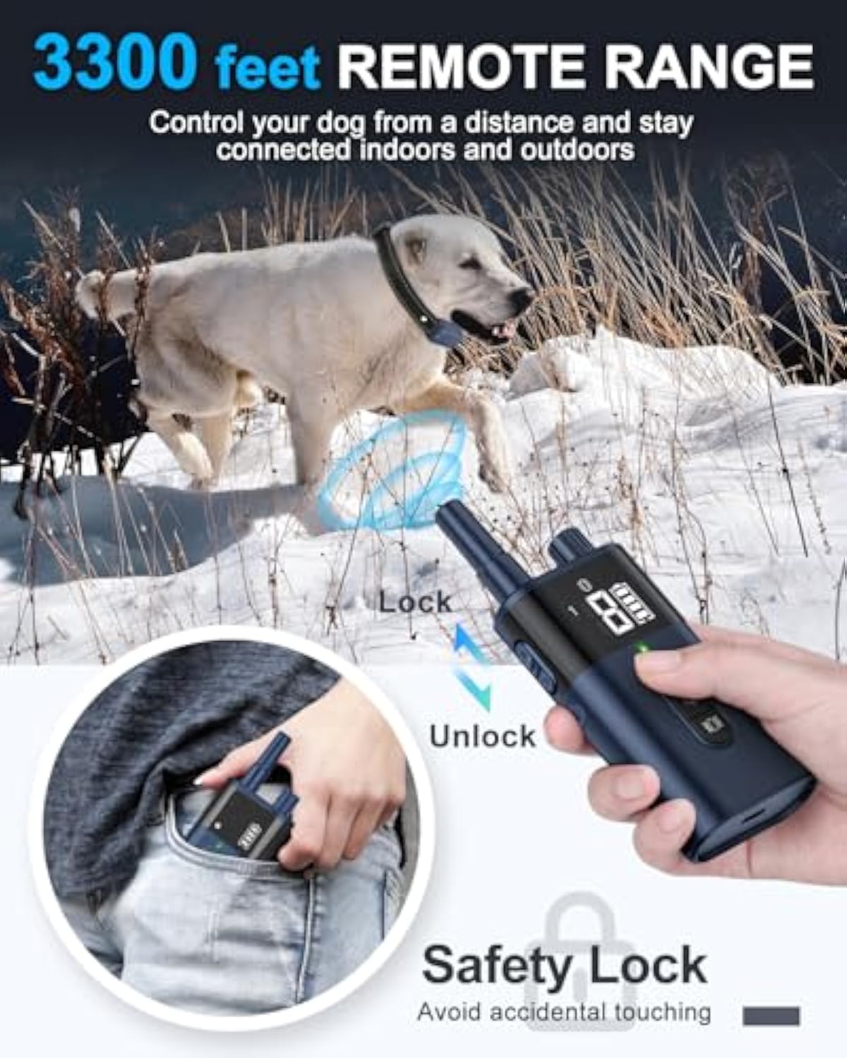 EmperorWolf-90-No Shock Remote Dog Training Collar - Image 4